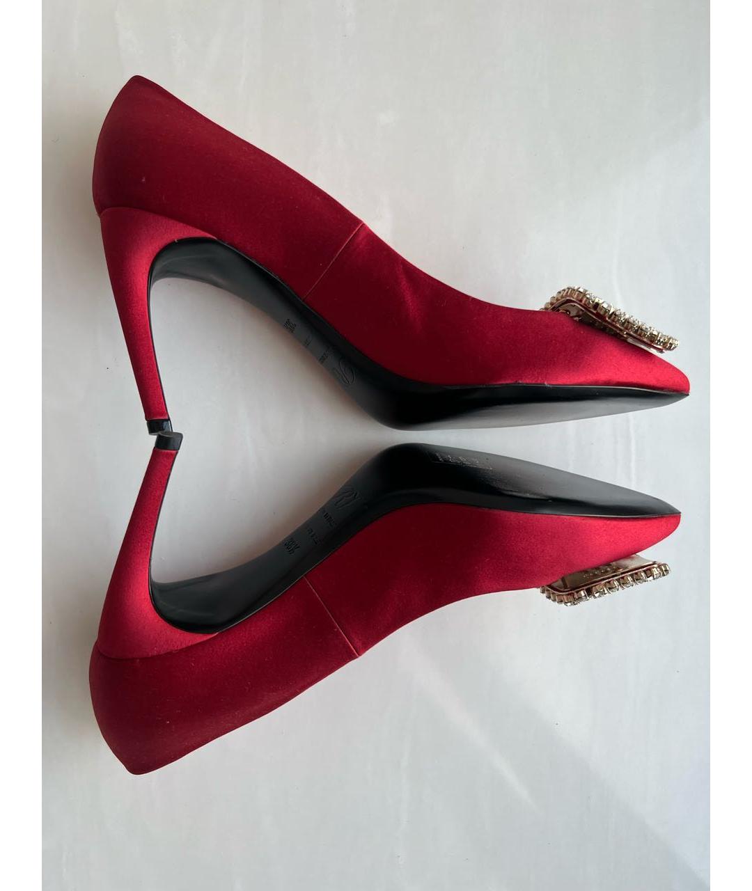 ROGER VIVIER Красные текстильные туфли, фото 5