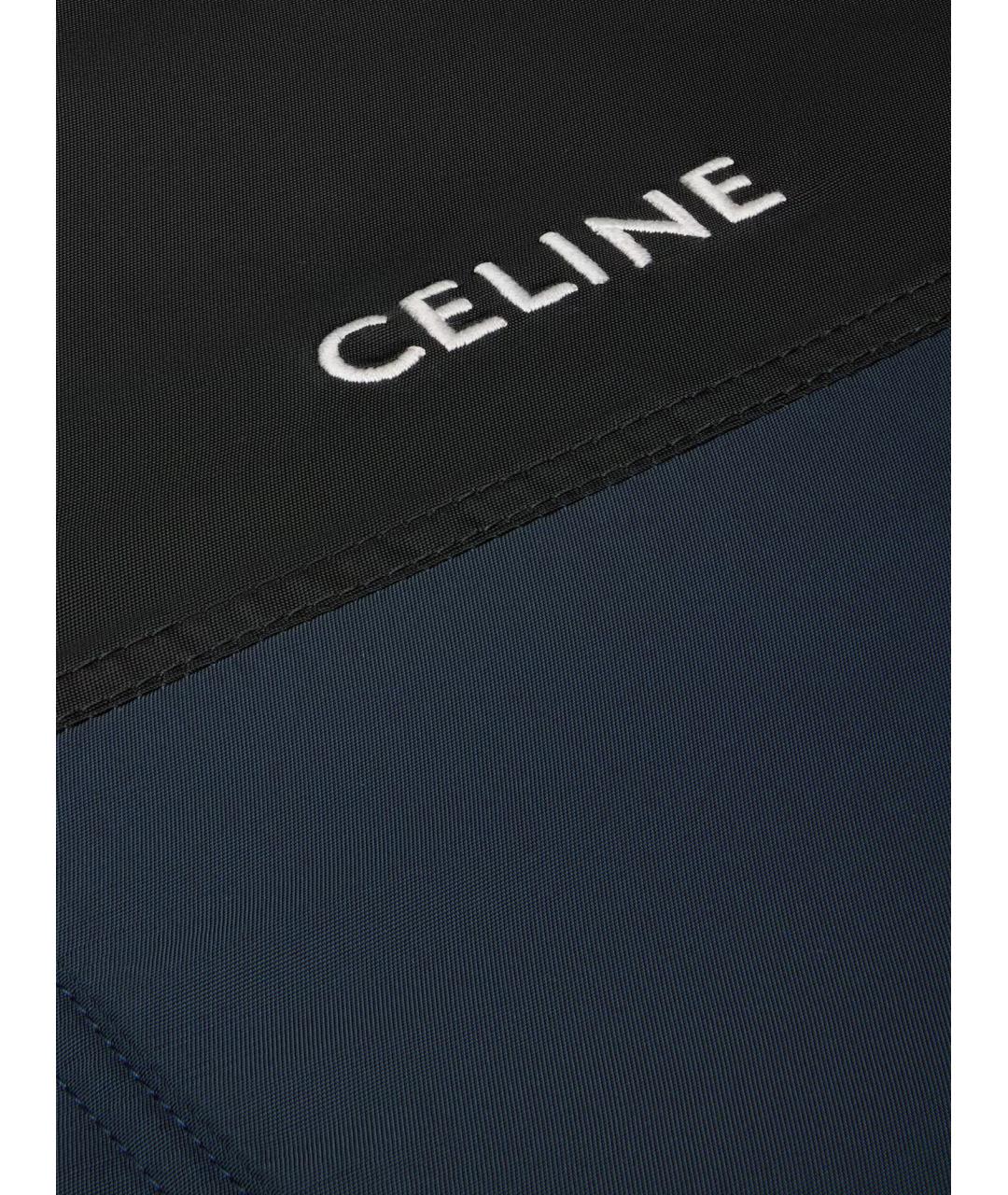 CELINE Темно-синяя полиэстеровая куртка, фото 3
