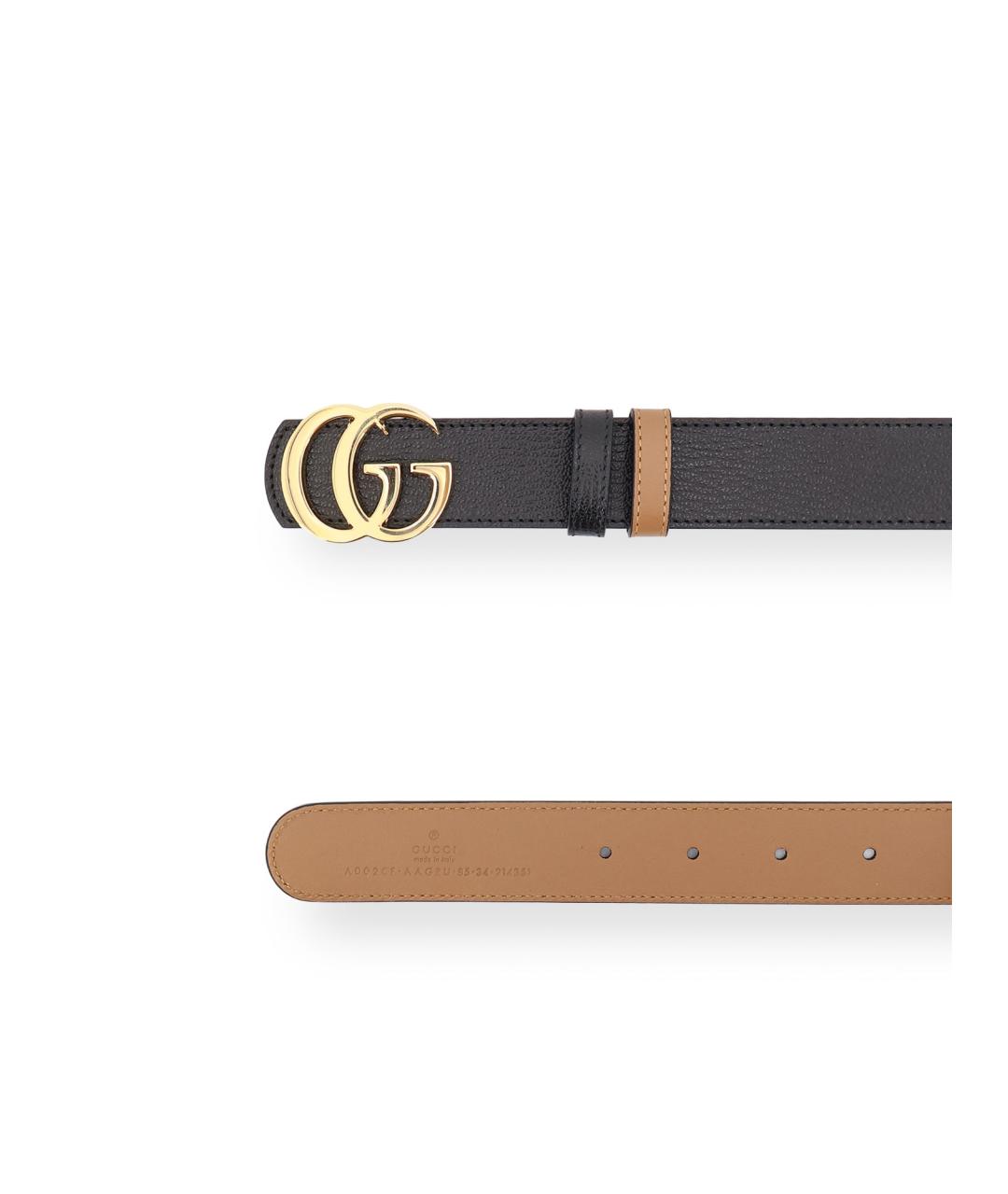 GUCCI Черный кожаный ремень, фото 2