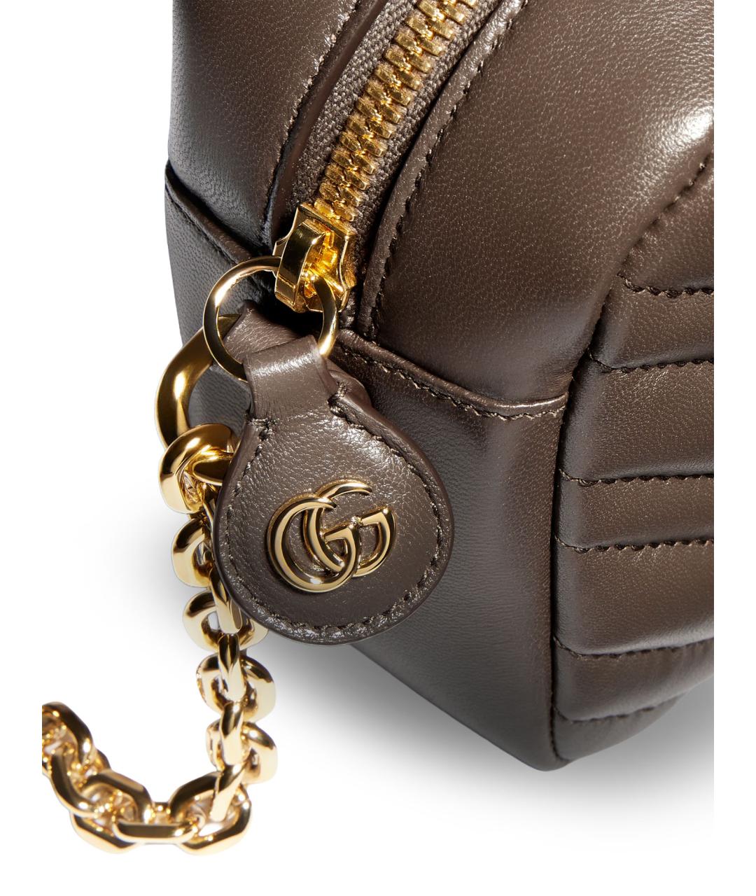 GUCCI Коричневая кожаная сумка тоут, фото 3