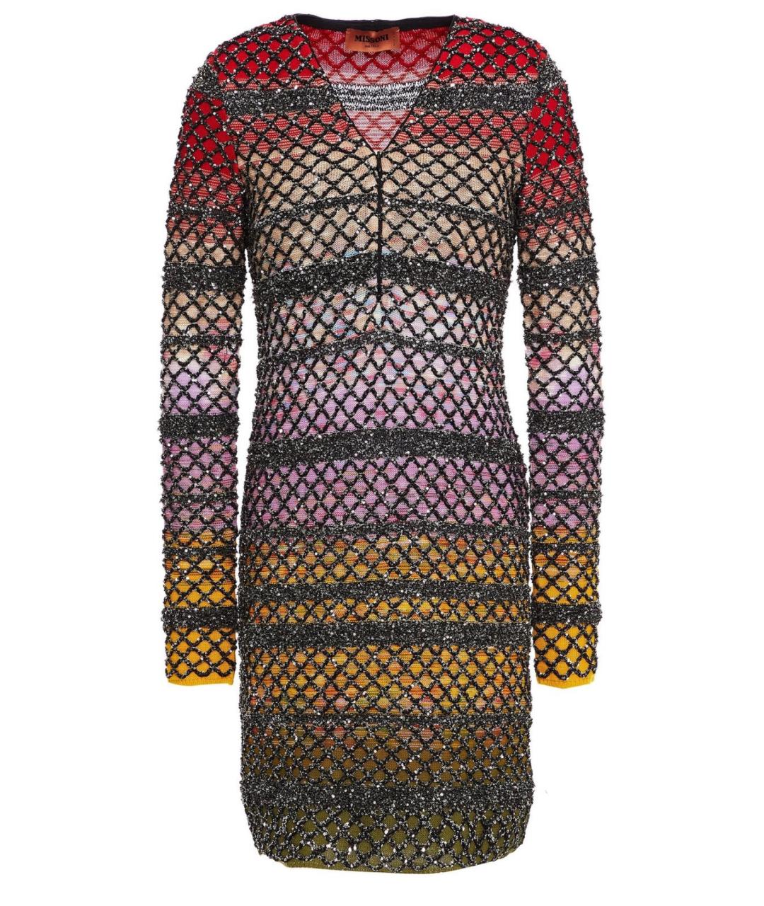 MISSONI Мульти шерстяное платье, фото 4