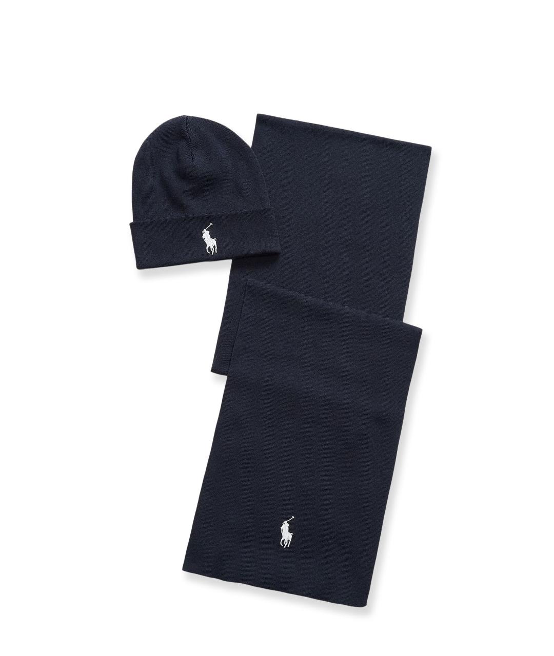 POLO RALPH LAUREN Синяя хлопковая шапка, фото 1