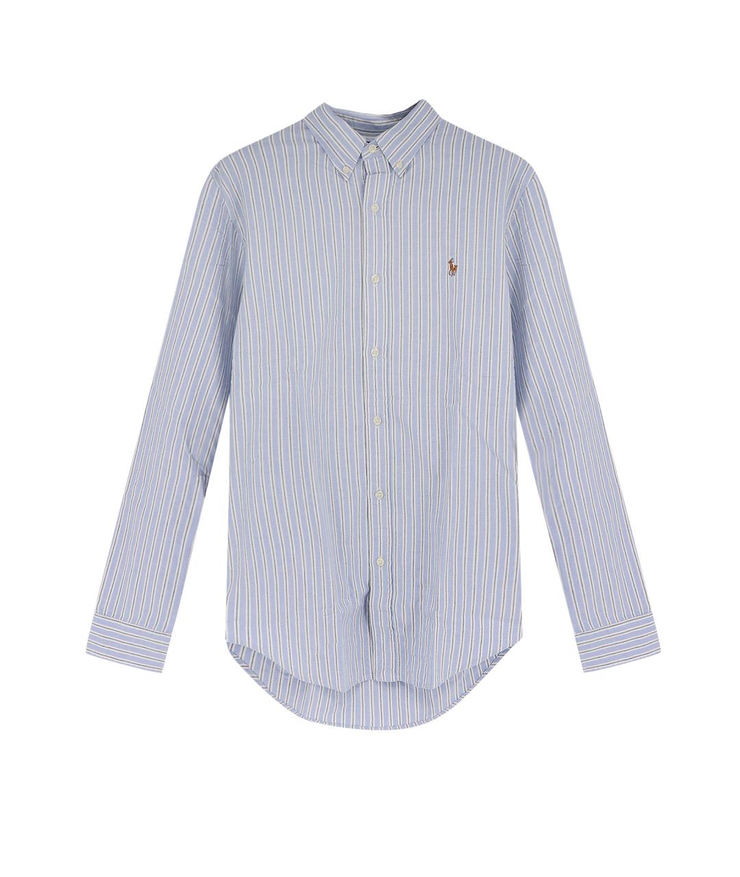 POLO RALPH LAUREN Голубая хлопковая классическая рубашка, фото 1
