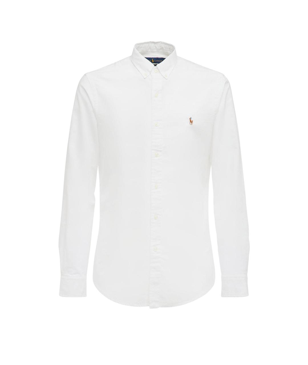 POLO RALPH LAUREN Белая хлопковая классическая рубашка, фото 1