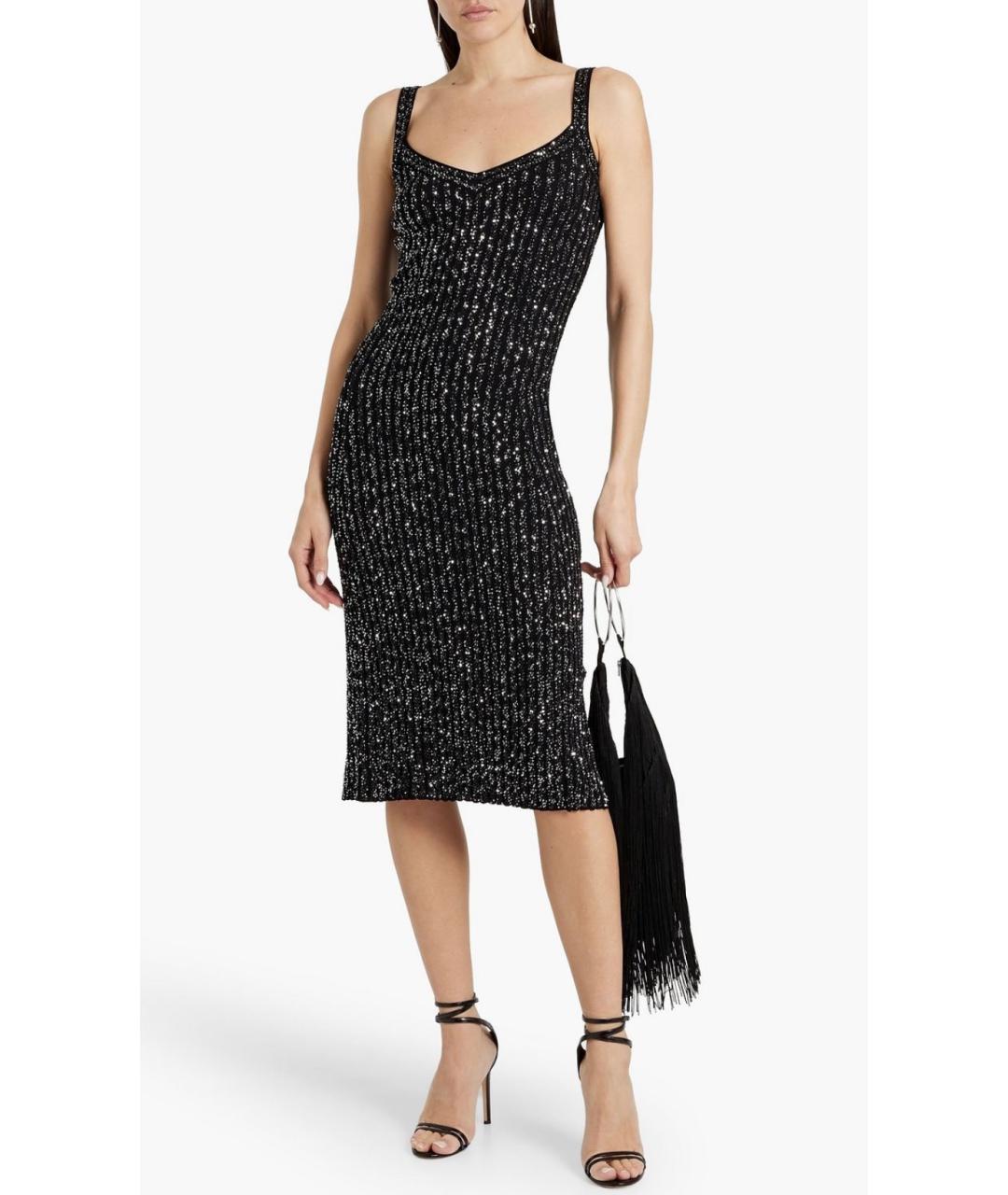 MISSONI Черное вискозное коктейльное платье, фото 2