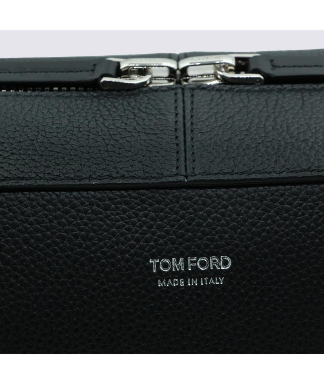 TOM FORD Черный кожаный портфель, фото 4