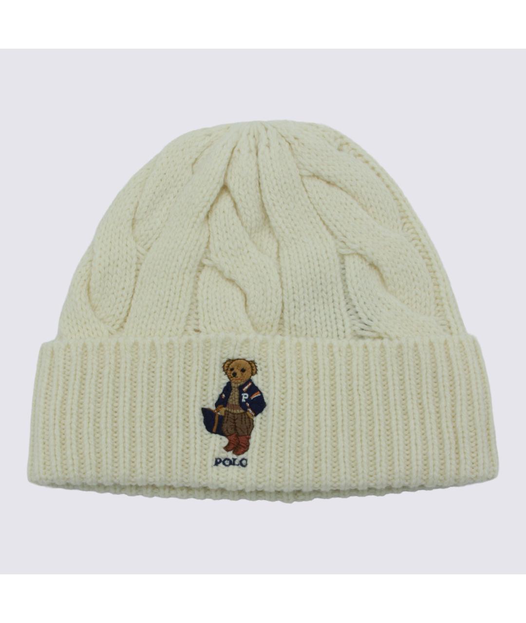 POLO RALPH LAUREN Бежевая шерстяная шапка, фото 3