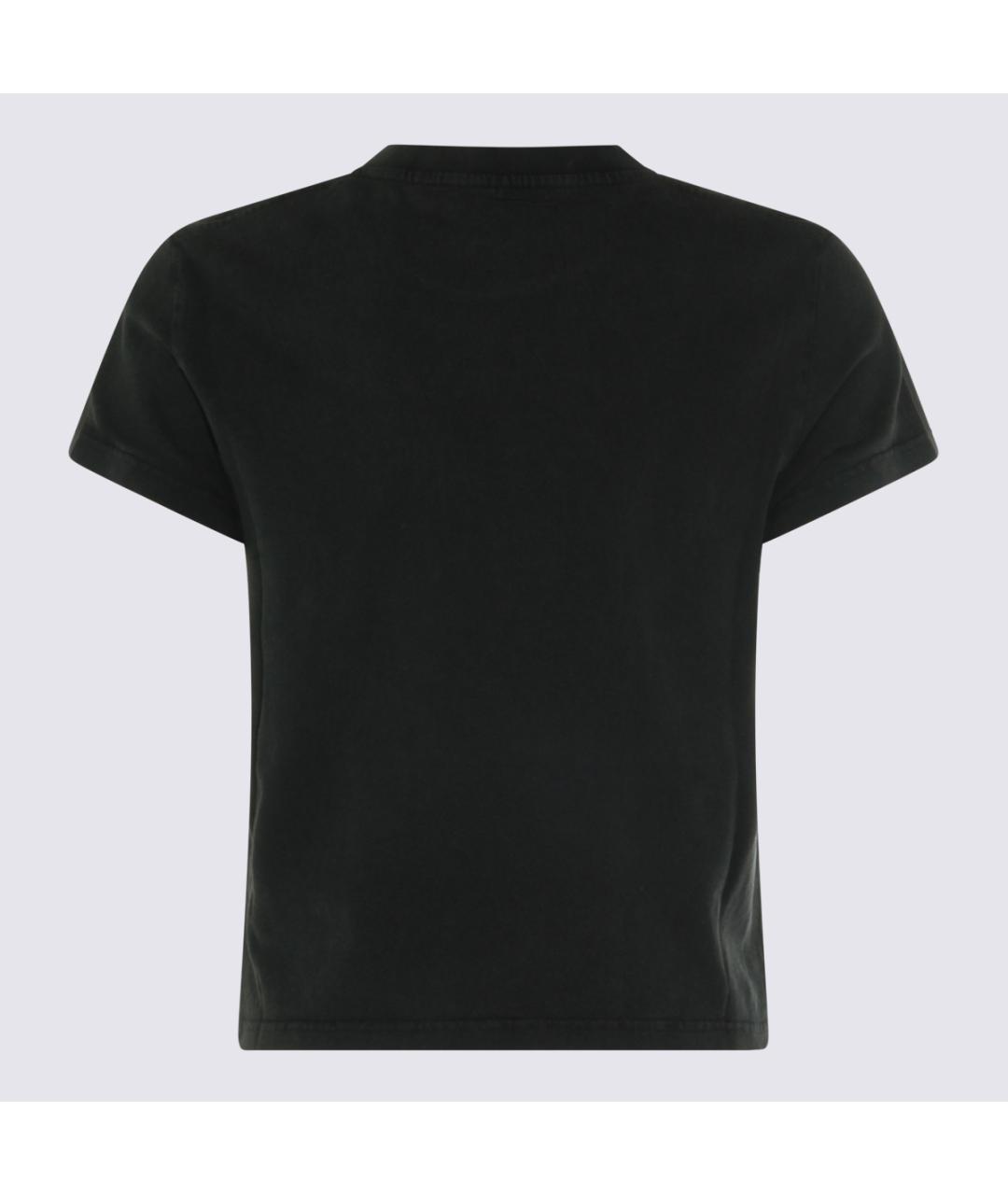 ALEXANDER WANG Черная хлопковая футболка, фото 2