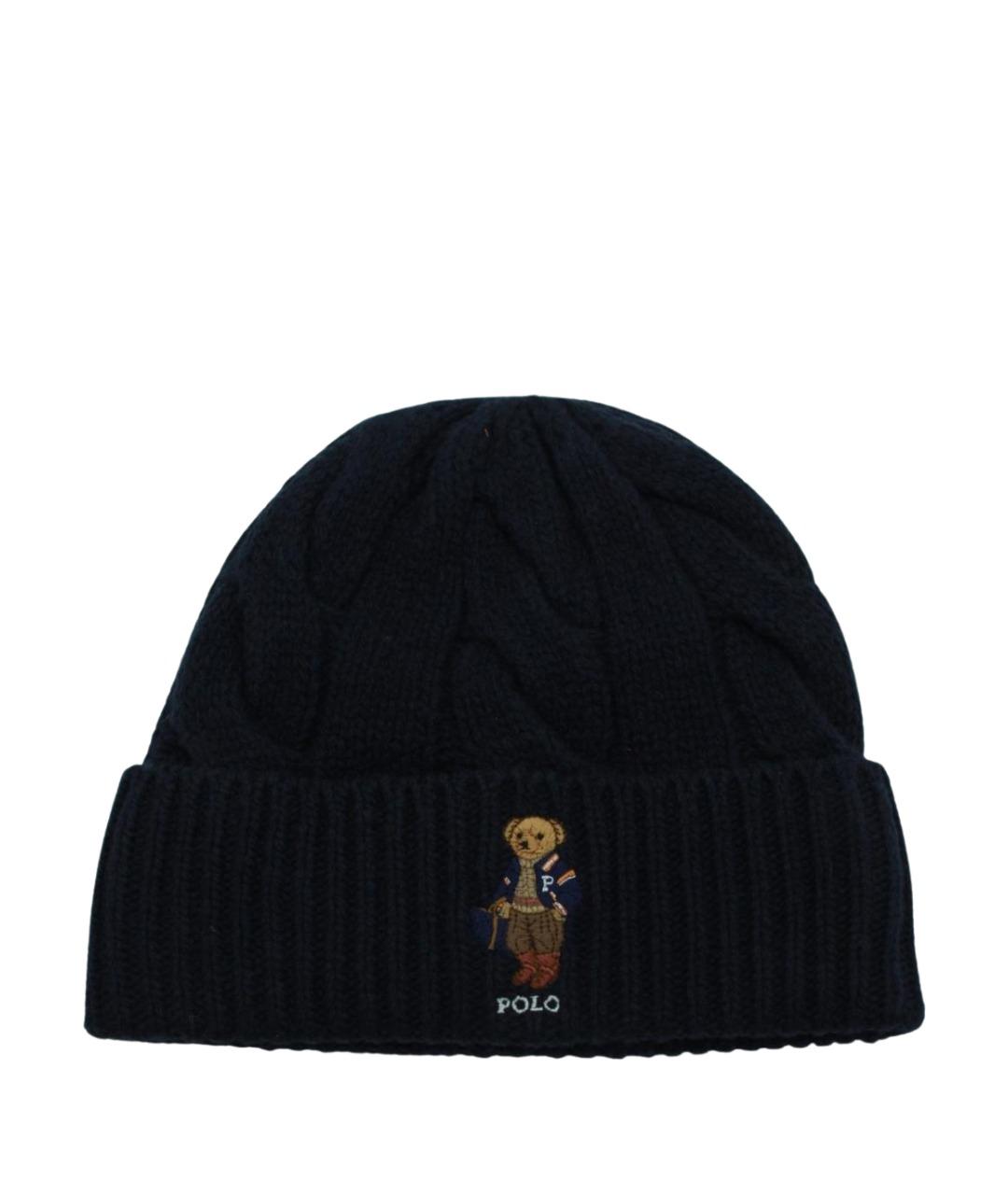 POLO RALPH LAUREN Темно-синяя шерстяная кепка, фото 1