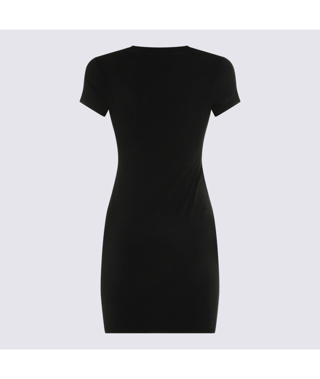 ALEXANDER WANG Черное хлопковое повседневное платье, фото 2