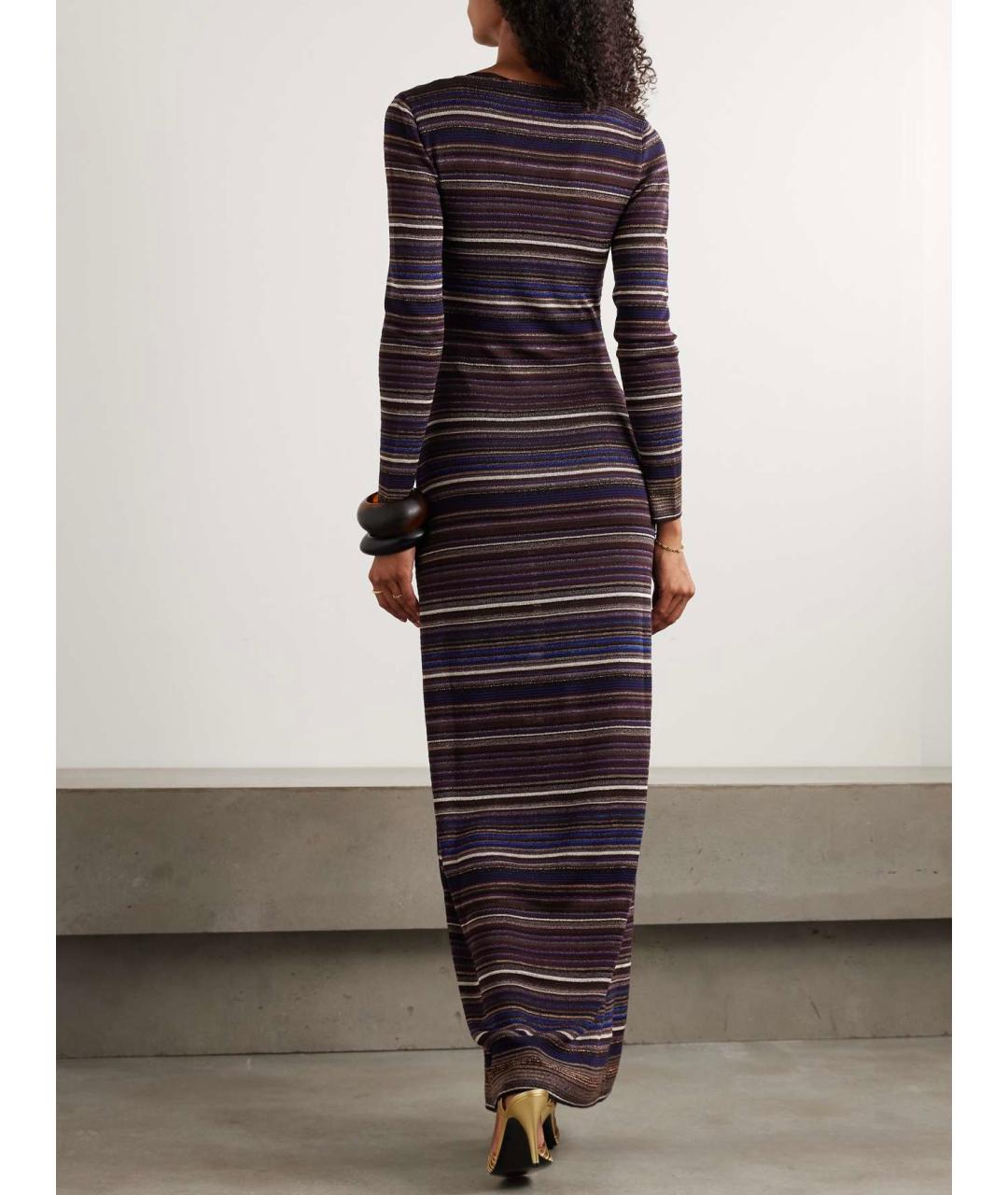 MISSONI Фиолетовое вискозное коктейльное платье, фото 3