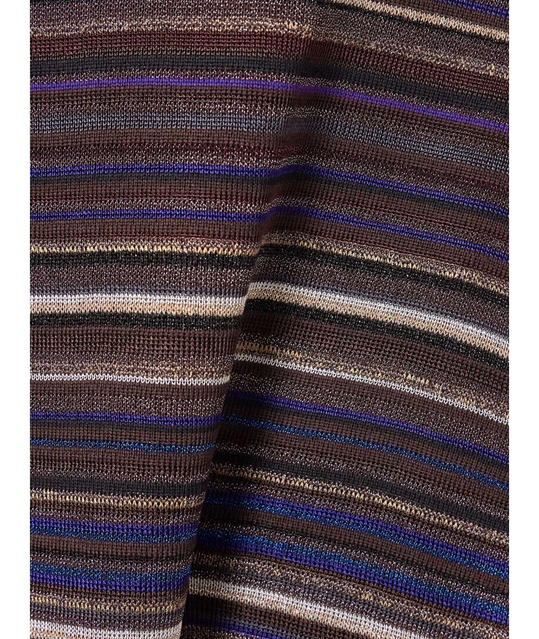 MISSONI Фиолетовое вискозное коктейльное платье, фото 4