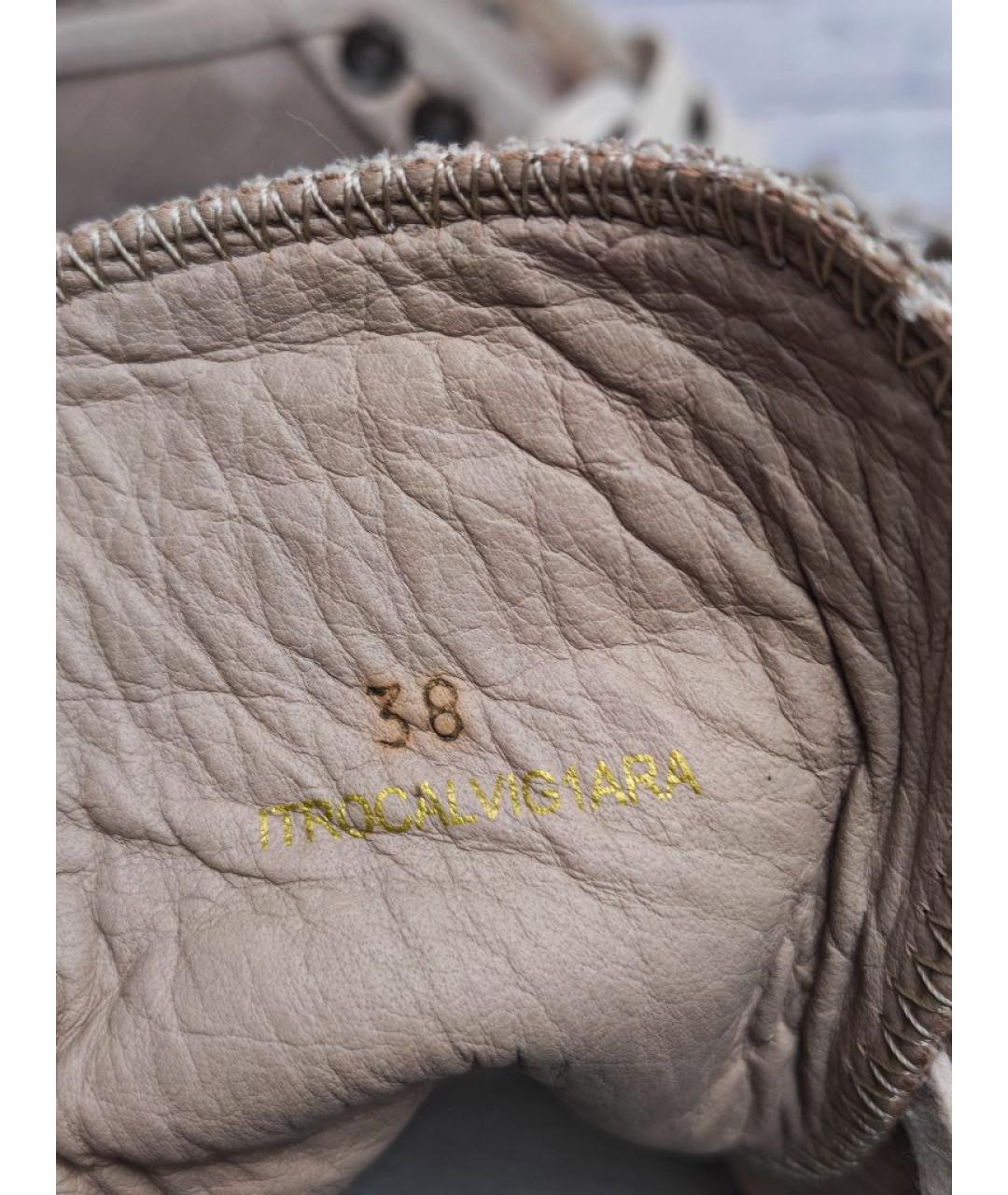 BURBERRY Бежевые замшевые кеды, фото 6
