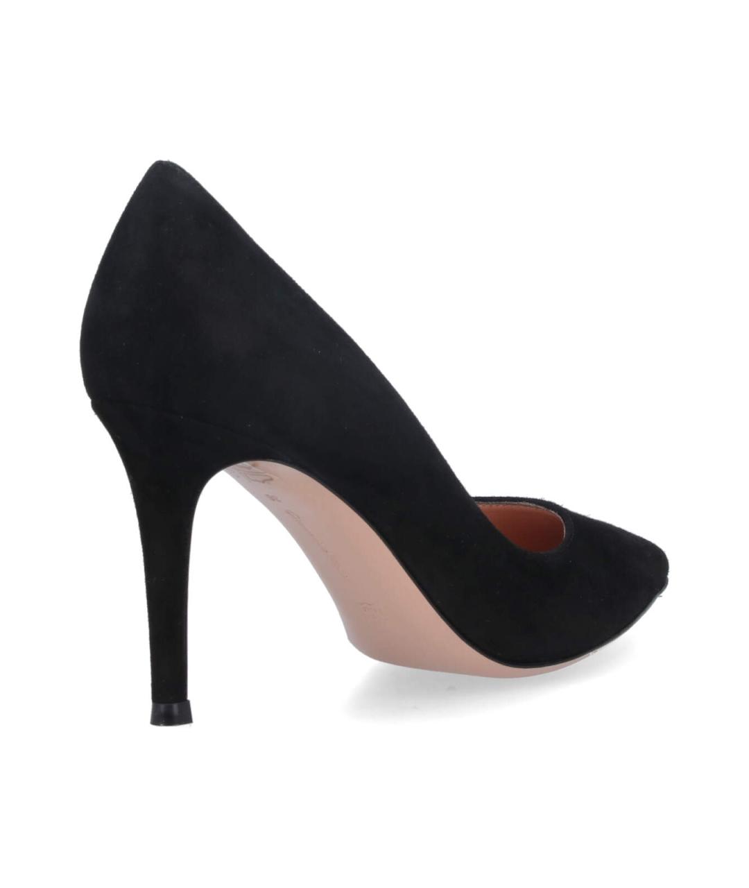 GIANVITO ROSSI Черные кожаные туфли, фото 4