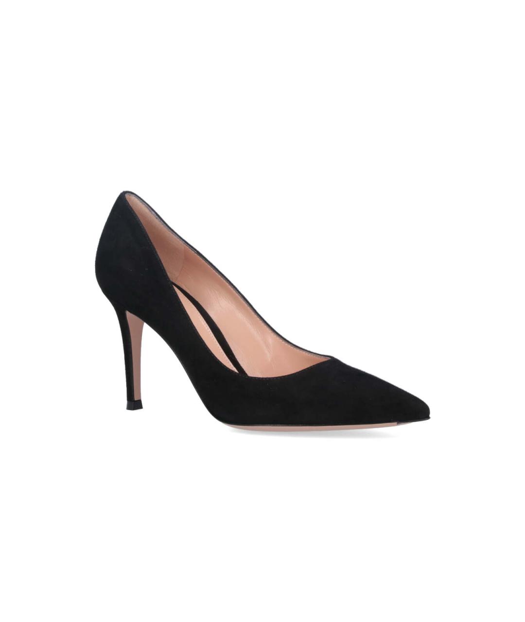 GIANVITO ROSSI Черные кожаные туфли, фото 2