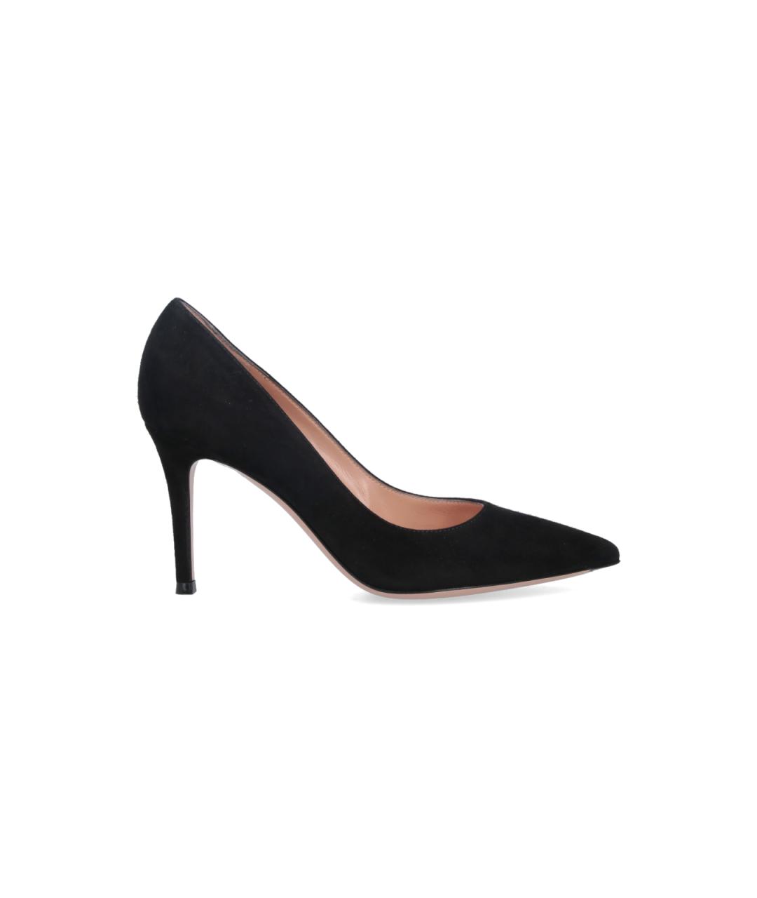 GIANVITO ROSSI Черные кожаные туфли, фото 1