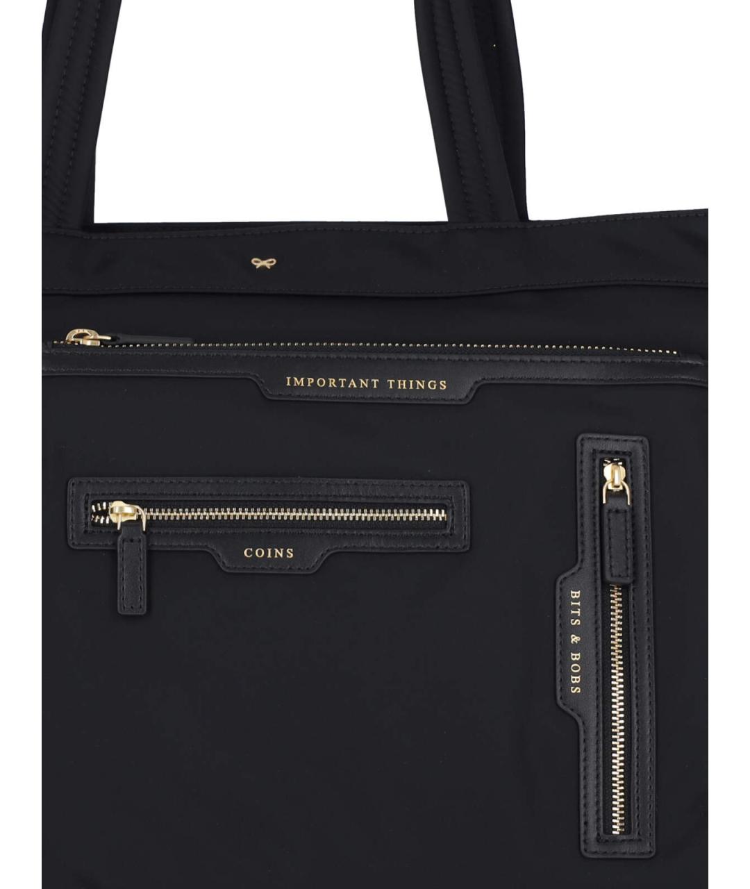 ANYA HINDMARCH Черная сумка тоут, фото 4