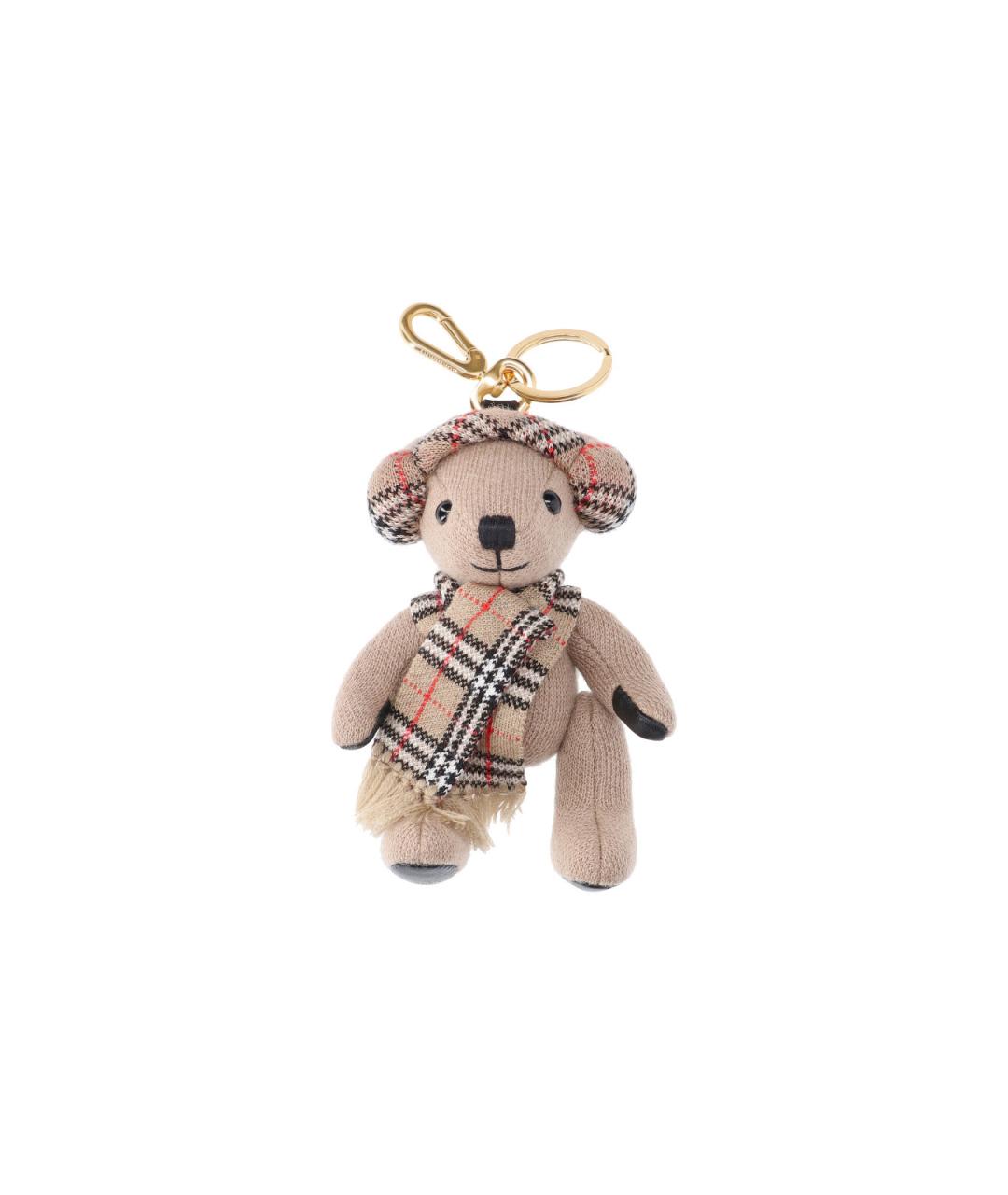 BURBERRY Бежевый брелок, фото 1