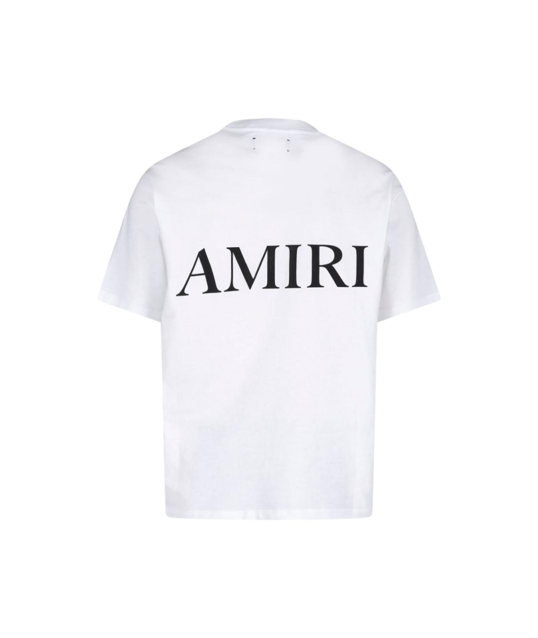 AMIRI Белая хлопковая футболка, фото 2