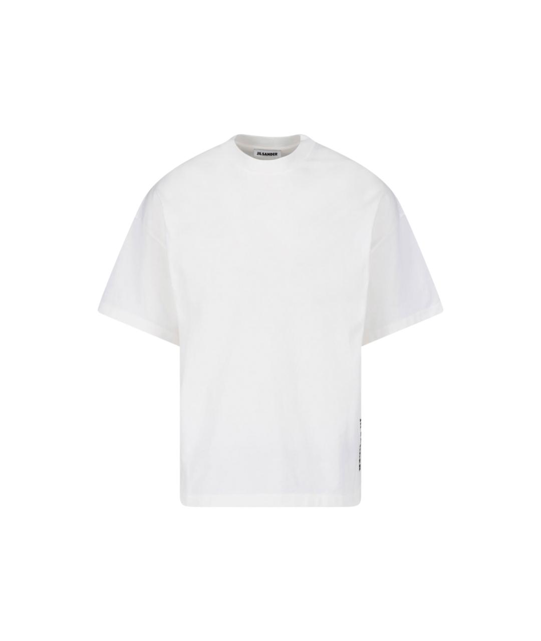 JIL SANDER Белая хлопковая футболка, фото 1