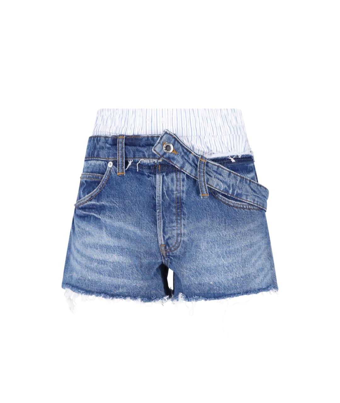 ALEXANDER WANG Синие хлопковые шорты, фото 1