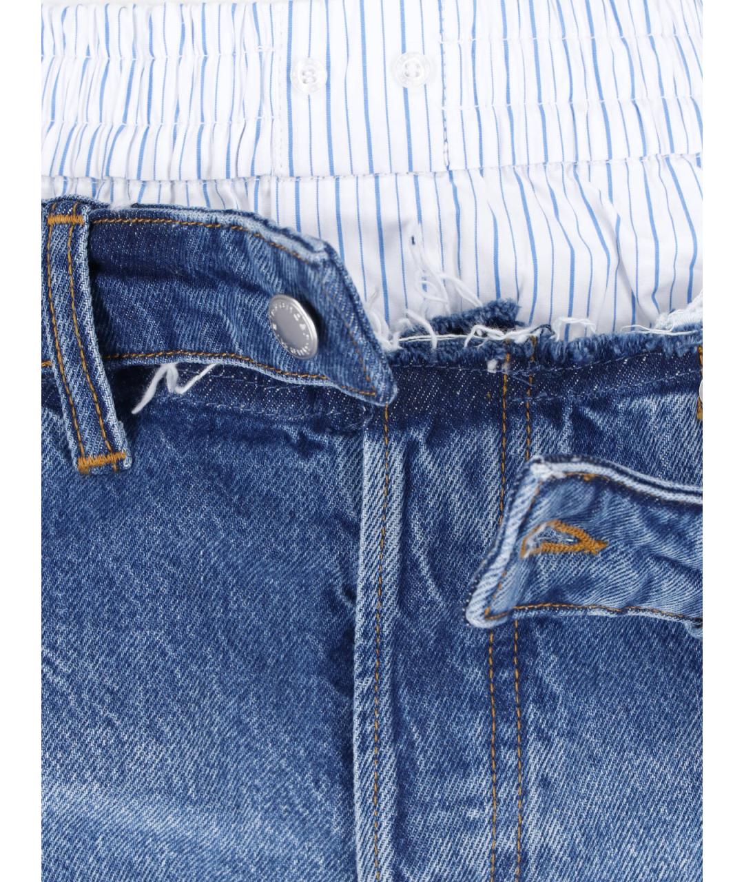 ALEXANDER WANG Синие хлопковые шорты, фото 5