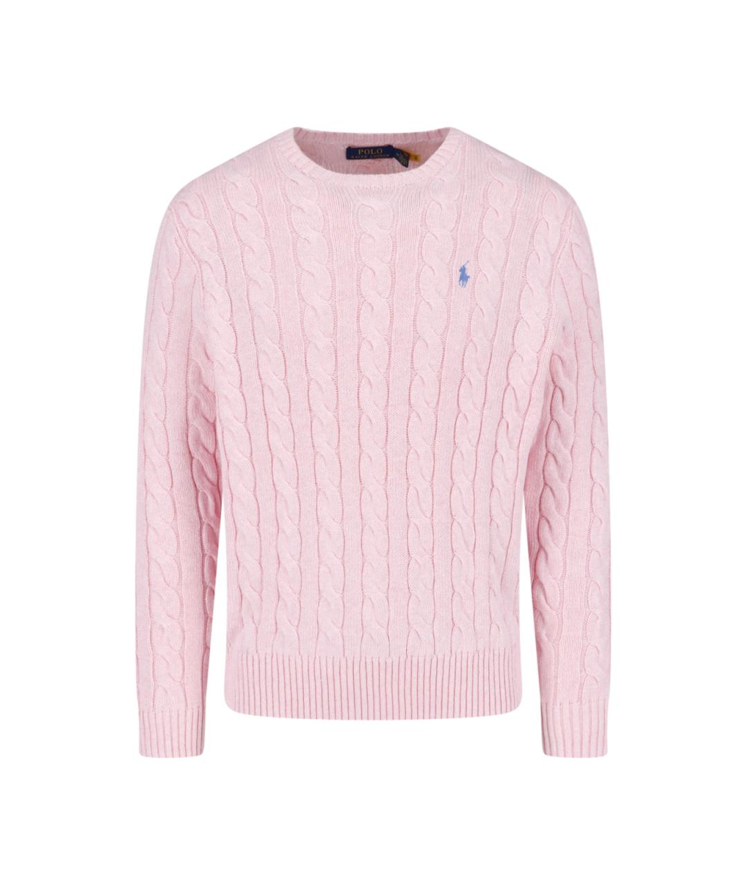 POLO RALPH LAUREN Розовый хлопковый джемпер / свитер, фото 1