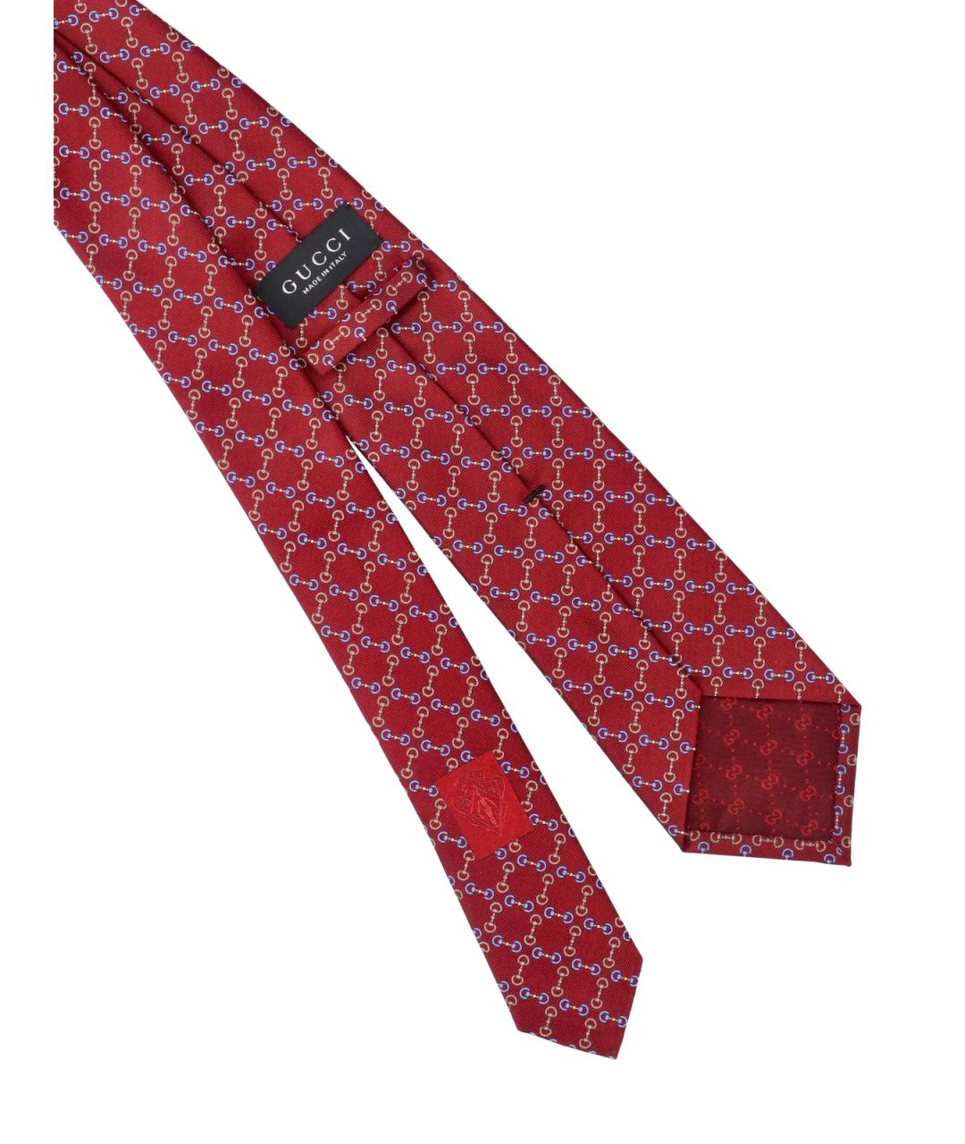GUCCI Красный шелковый галстук, фото 3