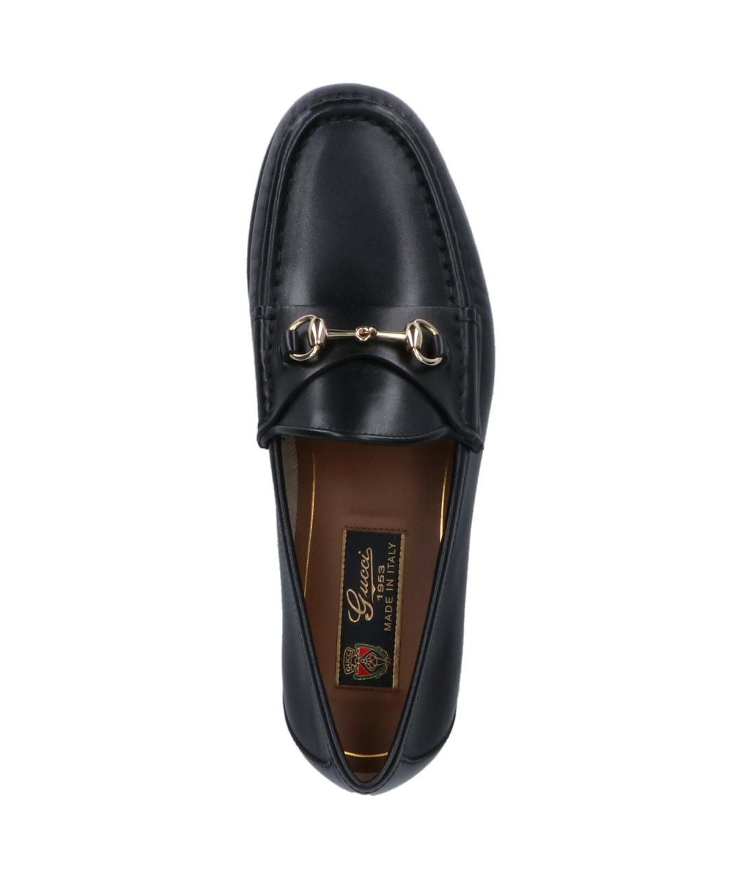 GUCCI Черные кожаные лоферы, фото 5