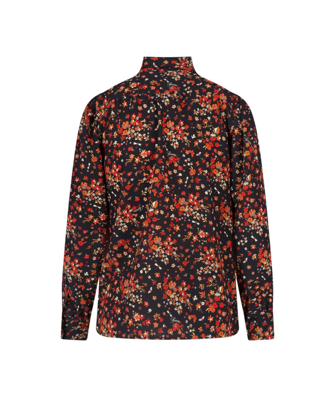 GUCCI Мульти шелковая блузы, фото 2