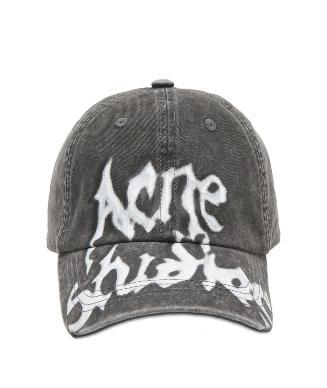 ACNE STUDIOS Черная хлопковая кепка/бейсболка, фото 1