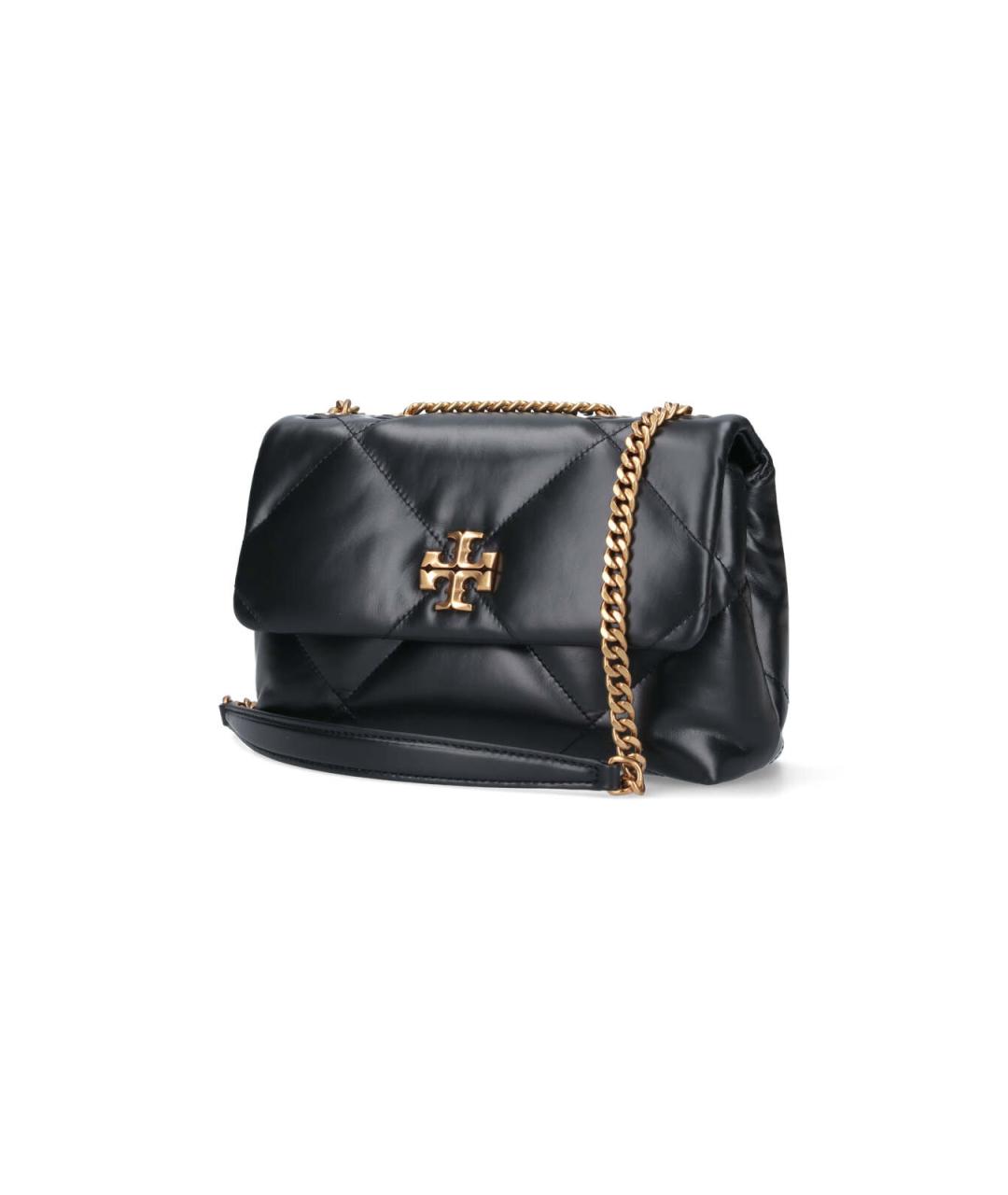 TORY BURCH Черная кожаная сумка через плечо, фото 2