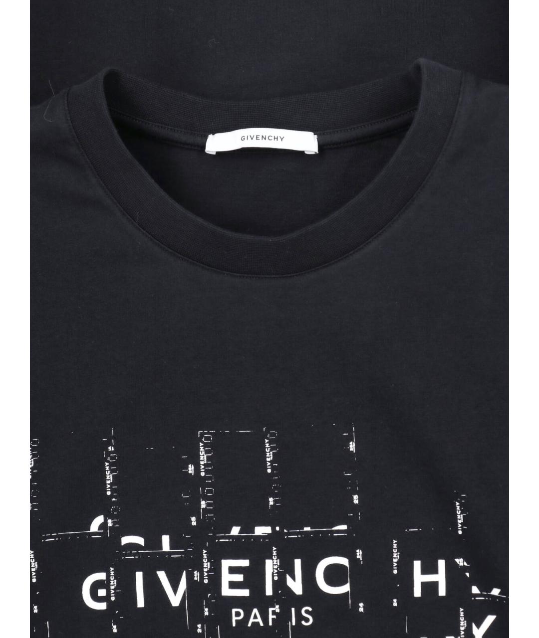 GIVENCHY Черная хлопковая футболка, фото 3