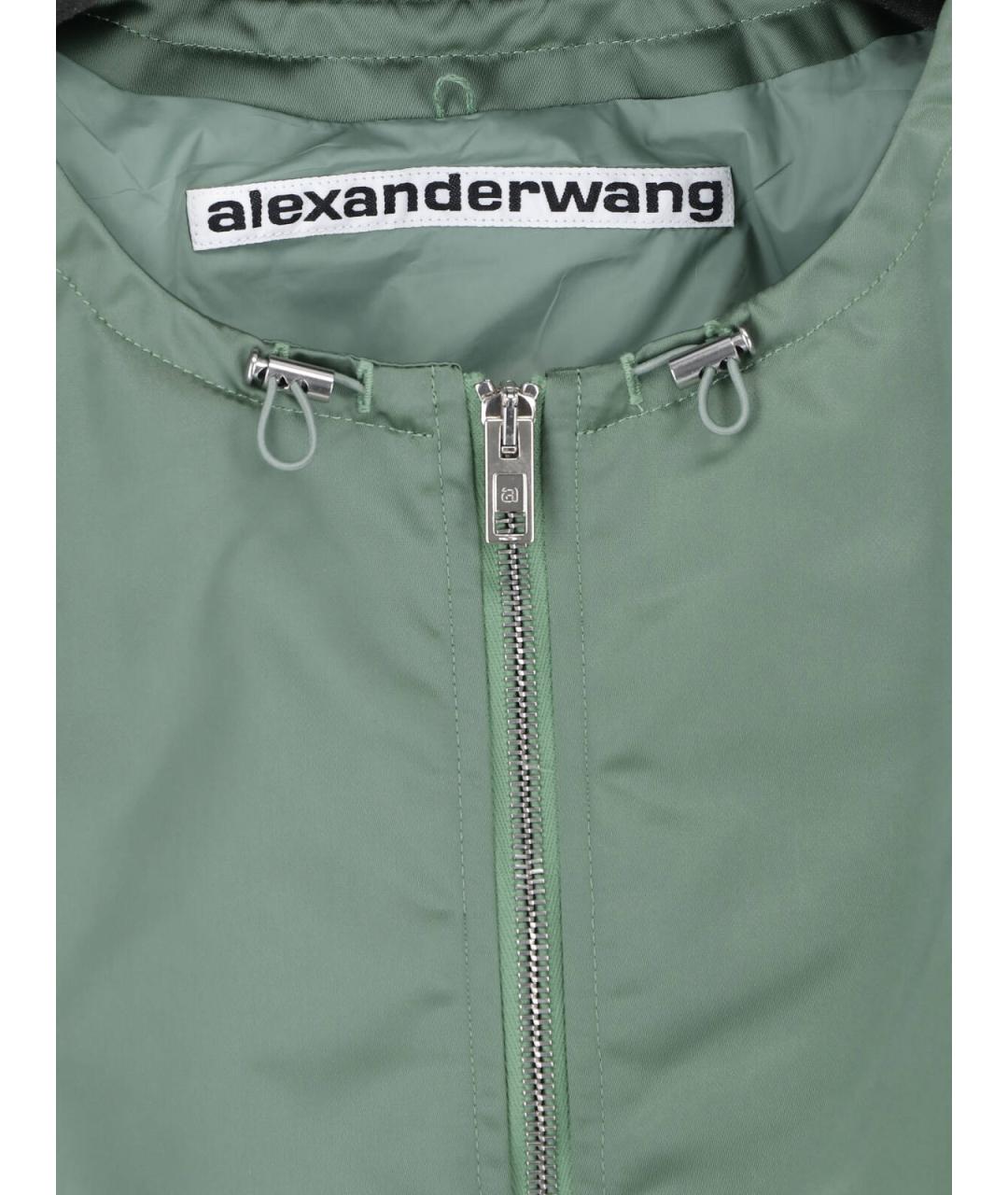 ALEXANDER WANG Зеленая полиамидовая куртка, фото 4