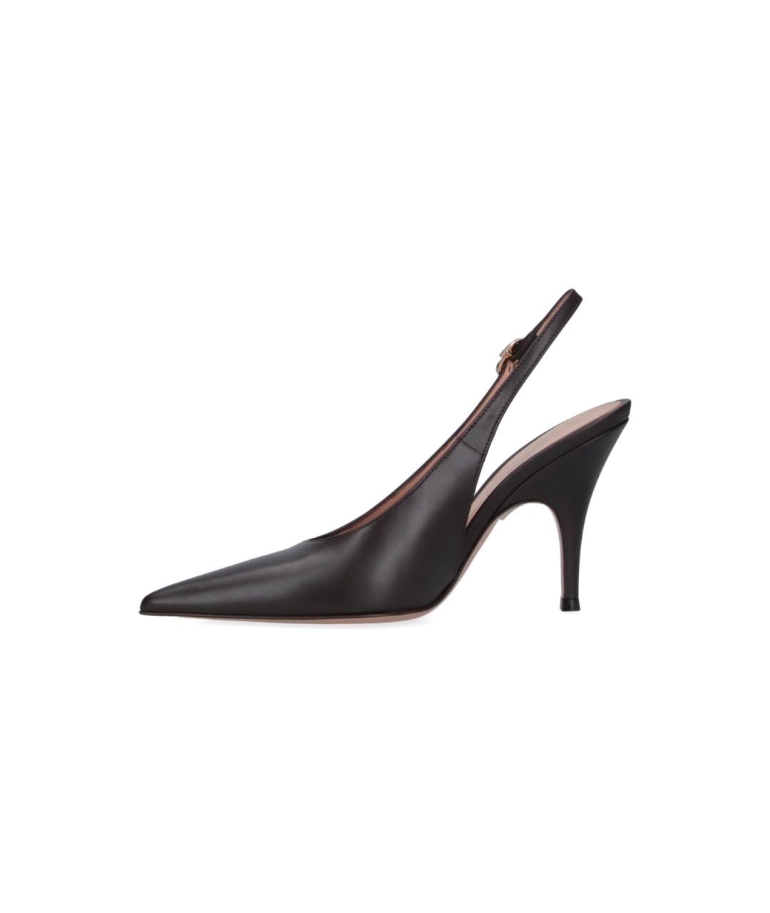 GIANVITO ROSSI Коричневые кожаные туфли, фото 3