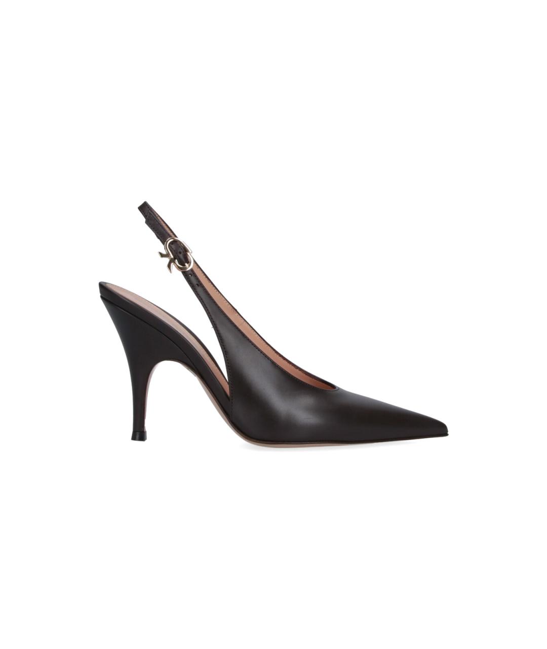 GIANVITO ROSSI Коричневые кожаные туфли, фото 6