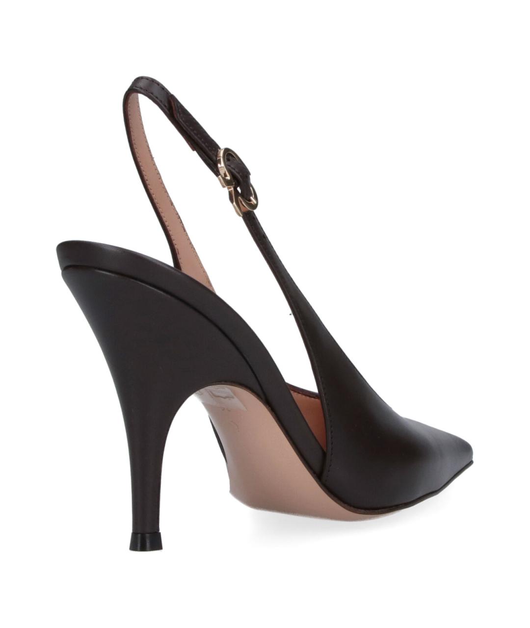 GIANVITO ROSSI Коричневые кожаные туфли, фото 4