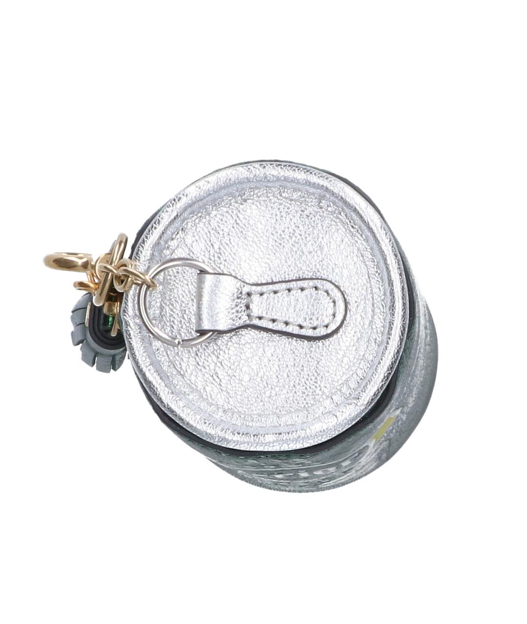 ANYA HINDMARCH Зеленый кожаный кошелек, фото 4