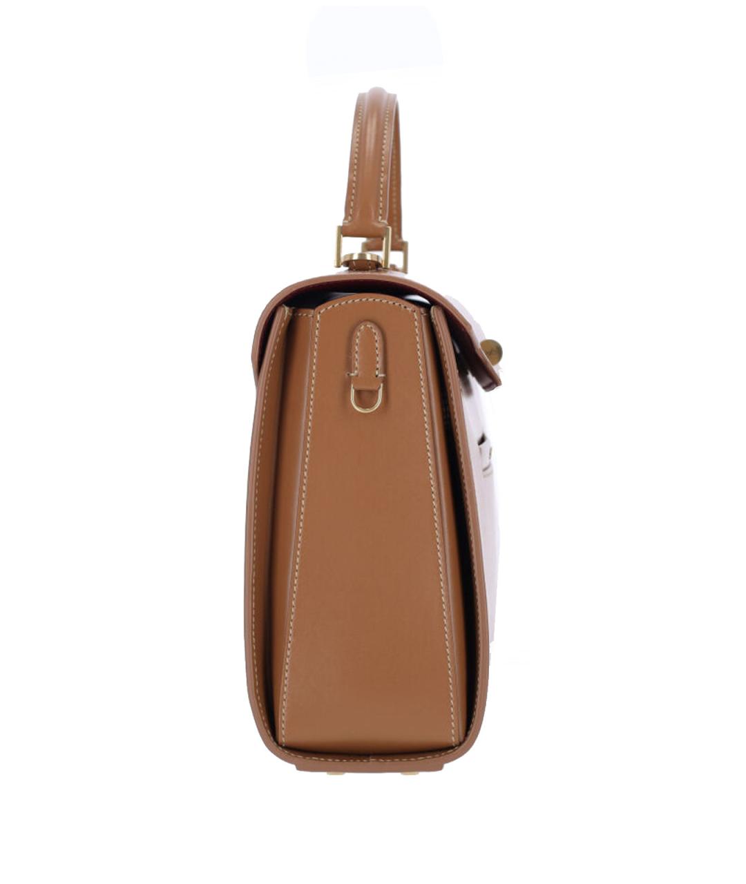 ANYA HINDMARCH Коричневая кожаная сумка тоут, фото 5