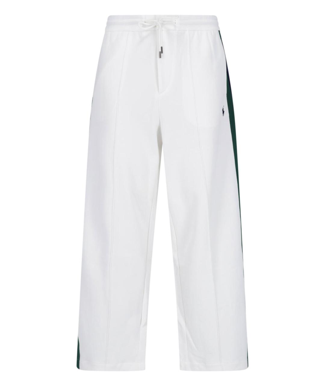 POLO RALPH LAUREN Белые хлопковые повседневные брюки, фото 1