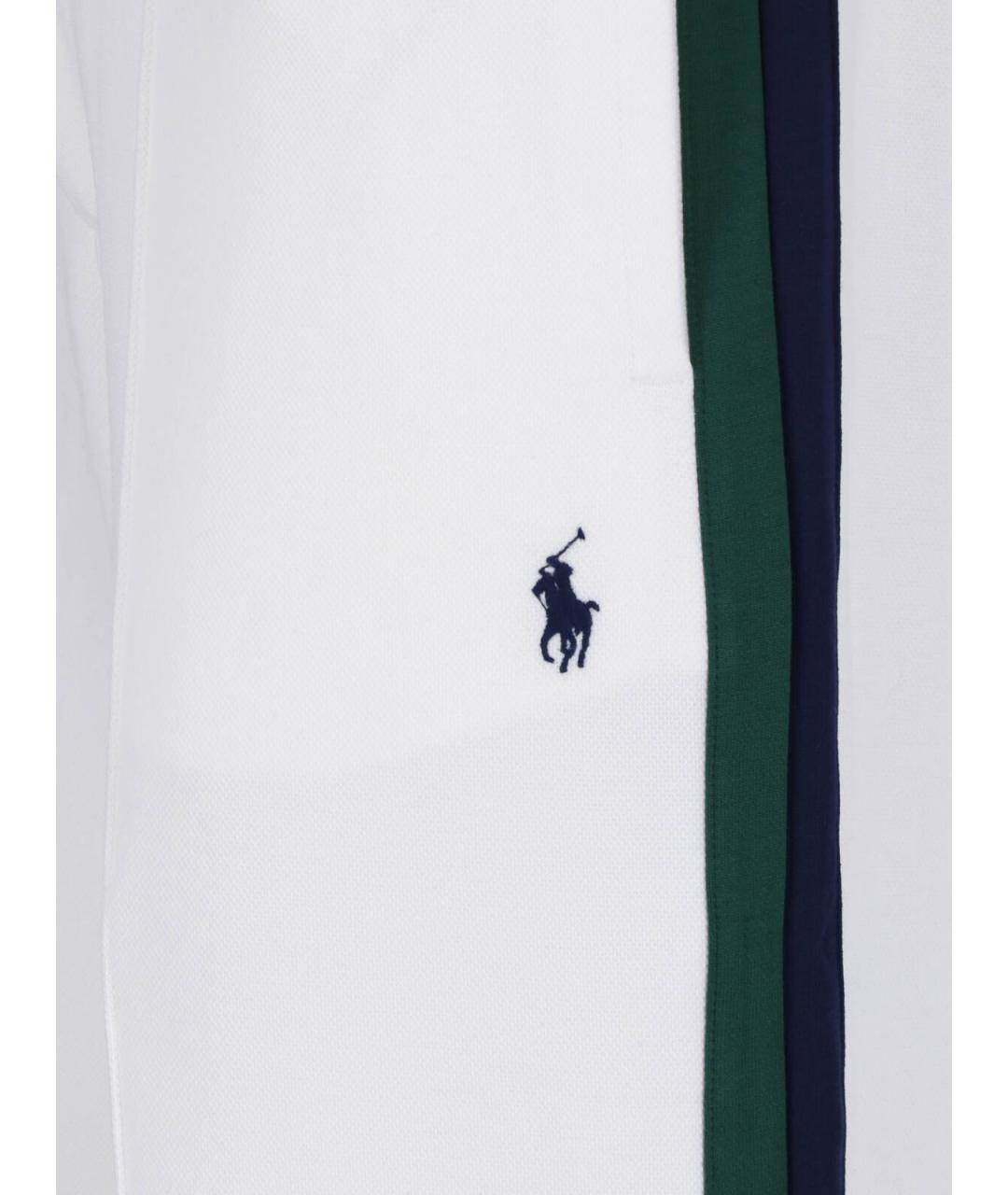 POLO RALPH LAUREN Белые хлопковые повседневные брюки, фото 5