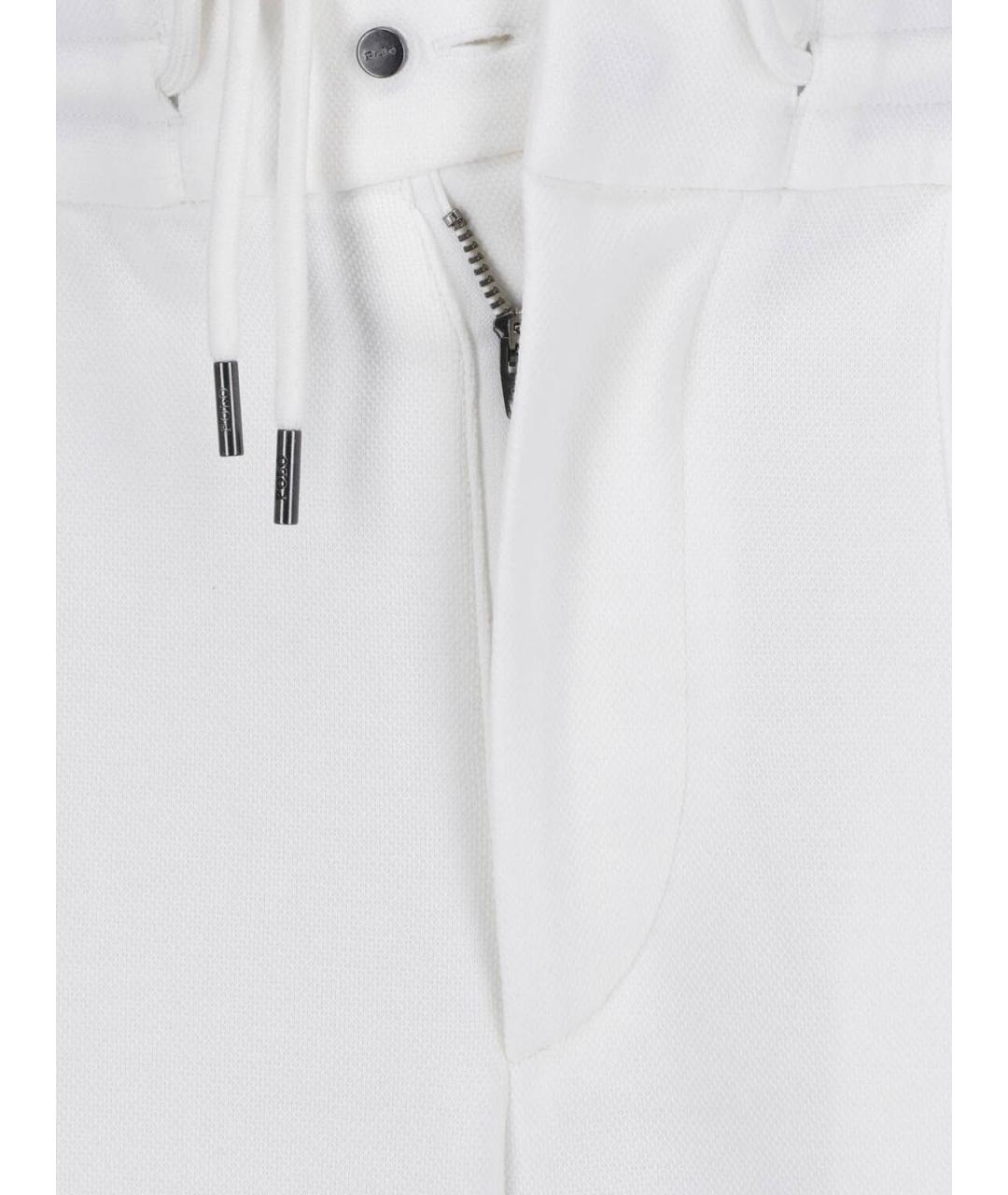 POLO RALPH LAUREN Белые хлопковые повседневные брюки, фото 4
