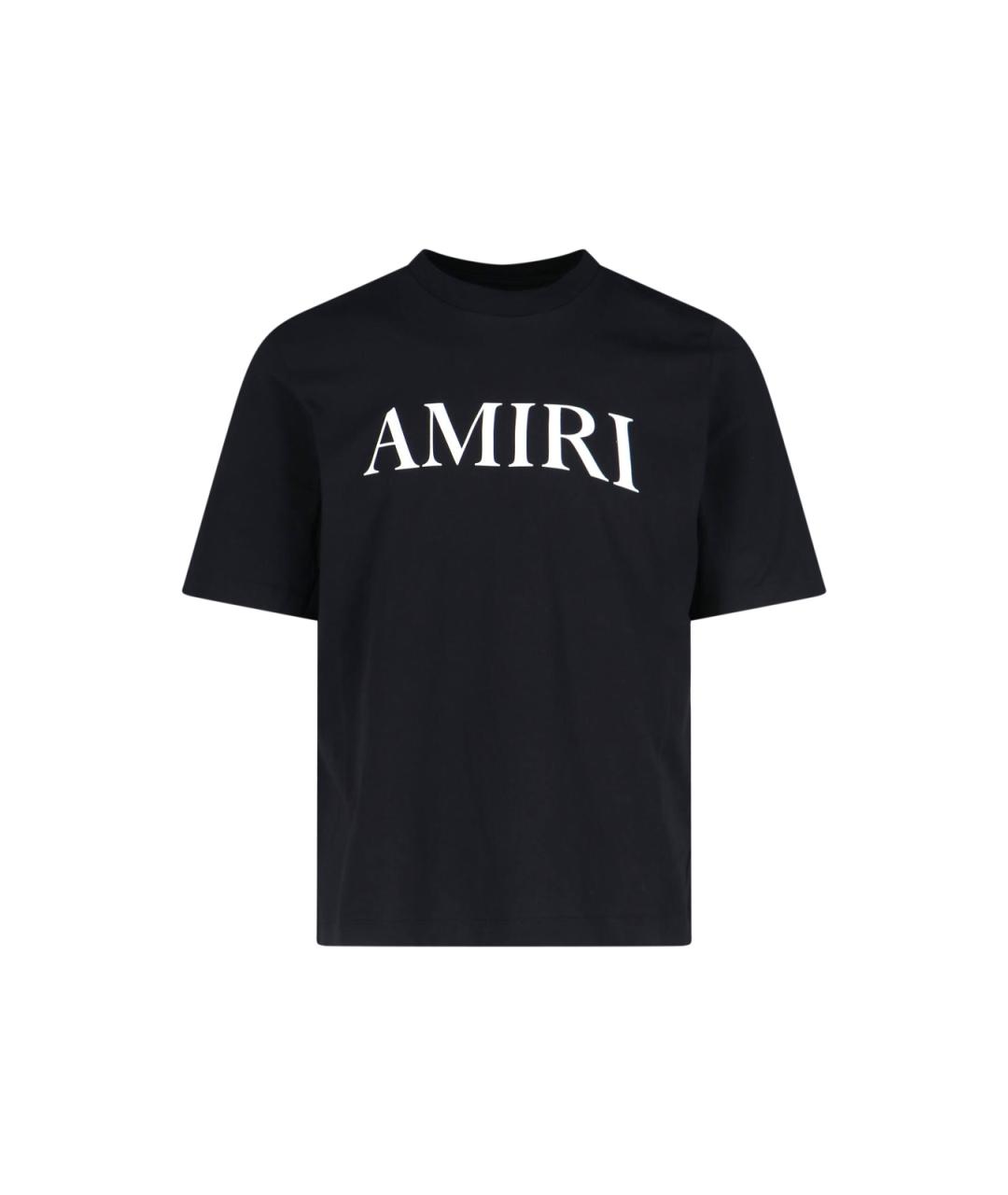 AMIRI Черная хлопковая футболка, фото 1