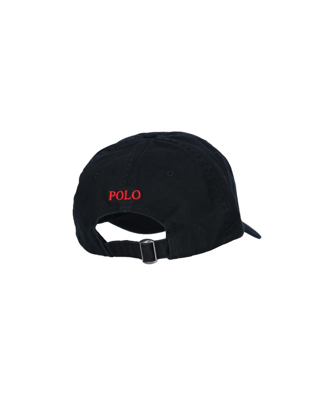 POLO RALPH LAUREN Черная хлопковая кепка/бейсболка, фото 2