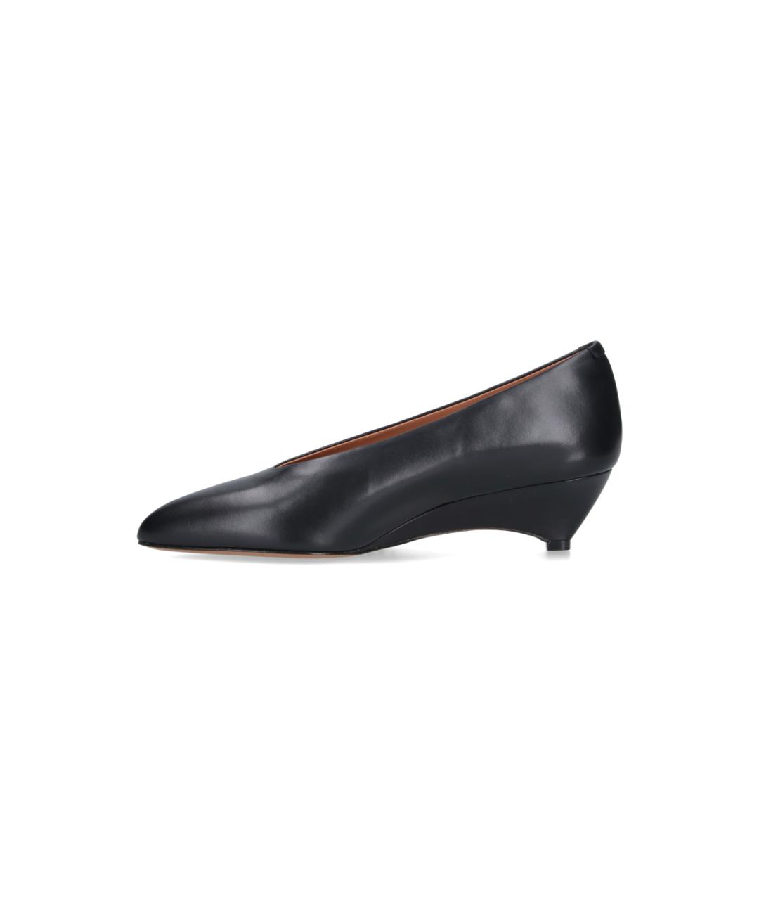 JIL SANDER Черные кожаные туфли, фото 3