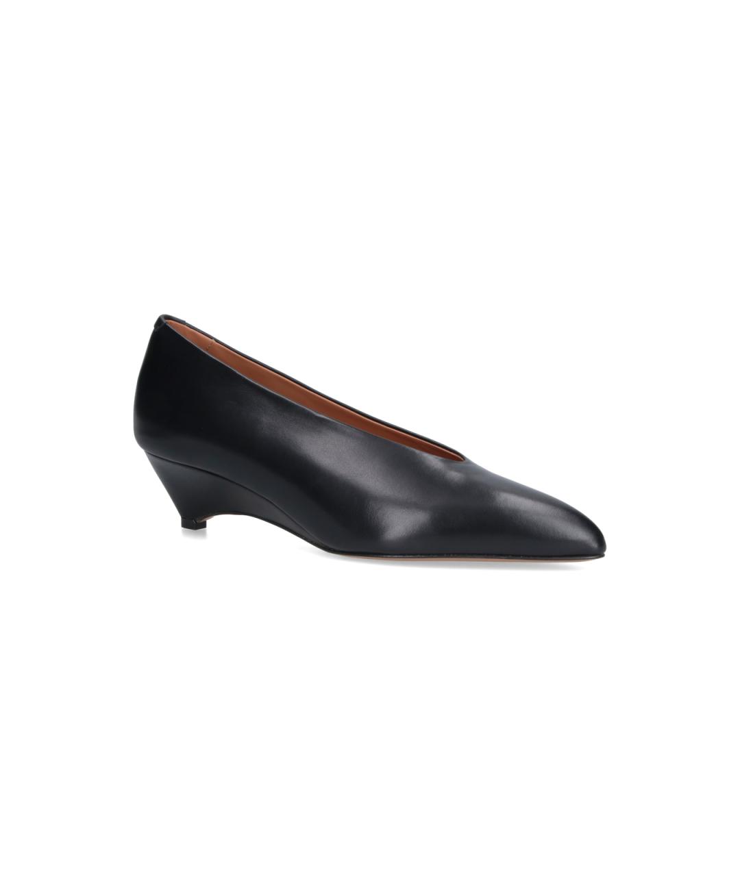 JIL SANDER Черные кожаные туфли, фото 2
