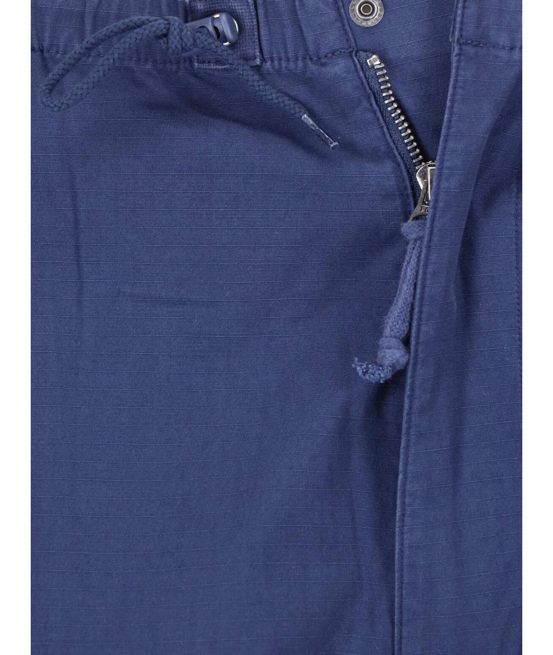 POLO RALPH LAUREN Синие хлопковые повседневные брюки, фото 5