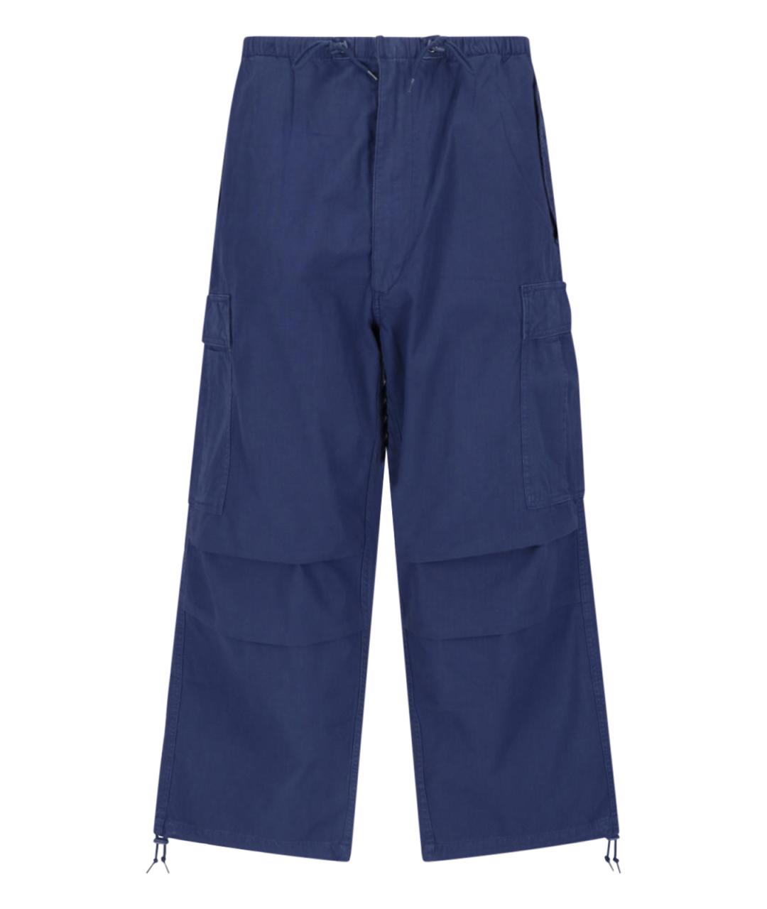 POLO RALPH LAUREN Синие хлопковые повседневные брюки, фото 1