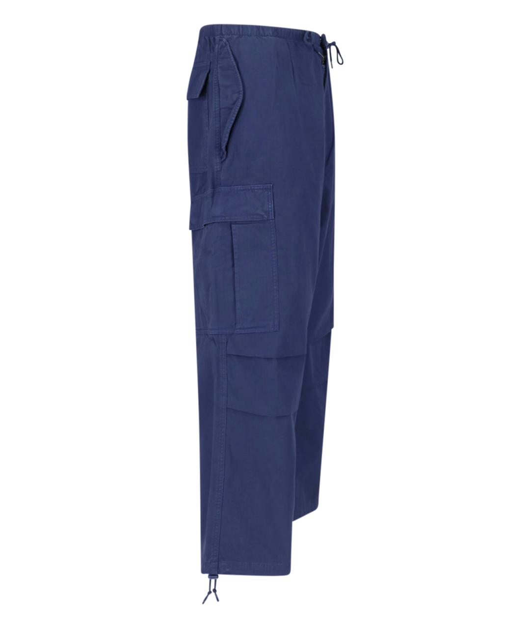 POLO RALPH LAUREN Синие хлопковые повседневные брюки, фото 3