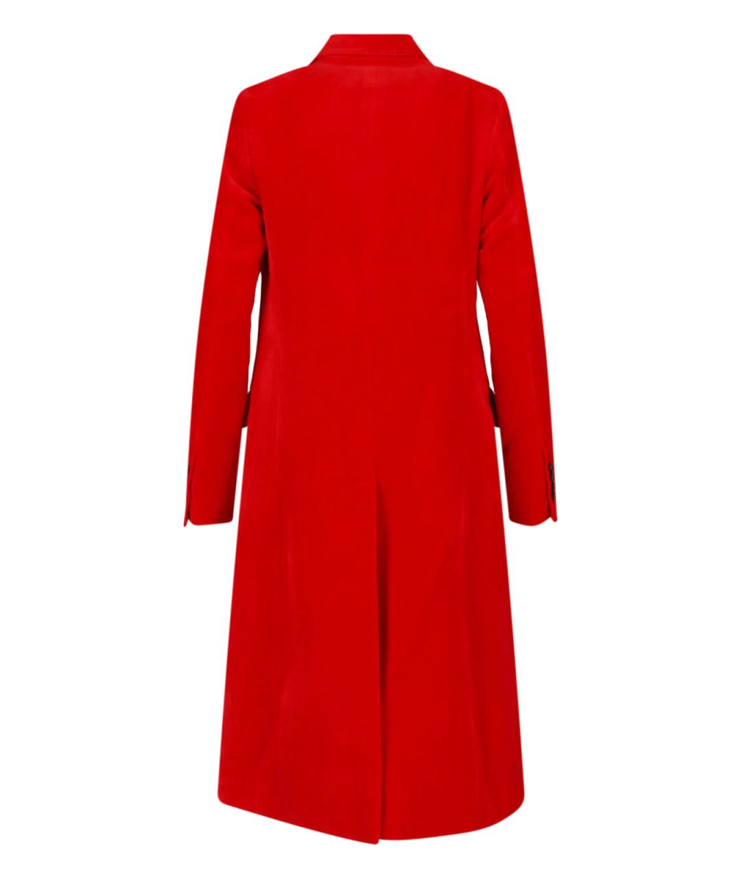 JIL SANDER Красное хлопковое пальто, фото 2